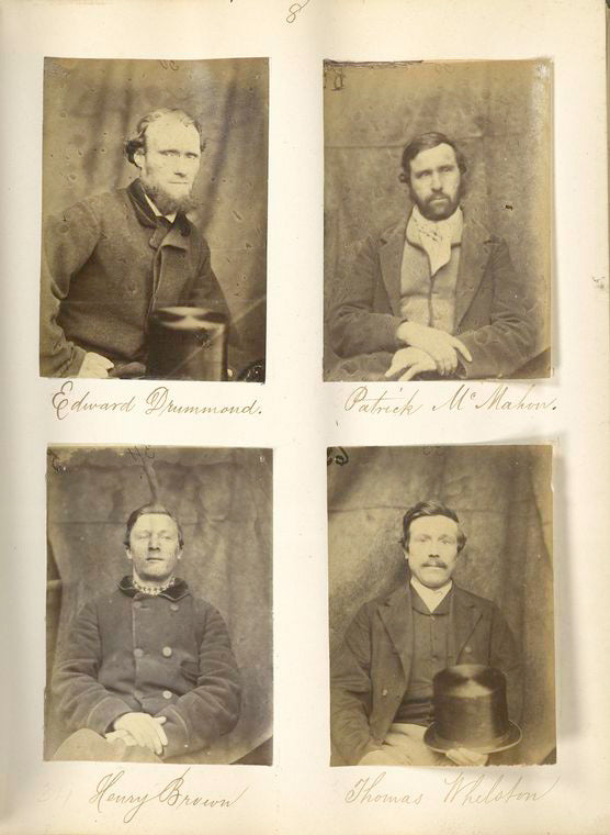 Edward Drummond ; Patrick Mc Mahon ; Henry Brown ; Thomas Whilston.