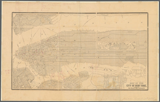 Map of the city of New York