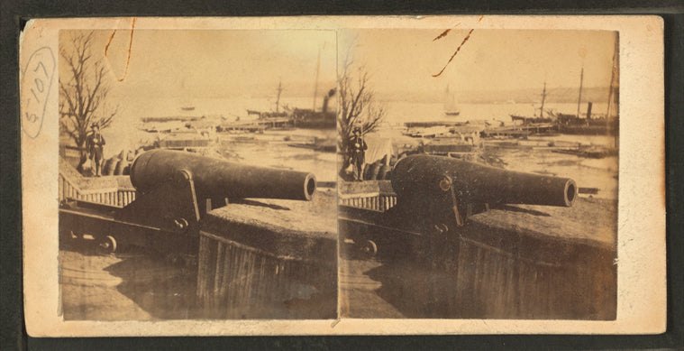 Fort Rogers, Alexandria. "400# gun."