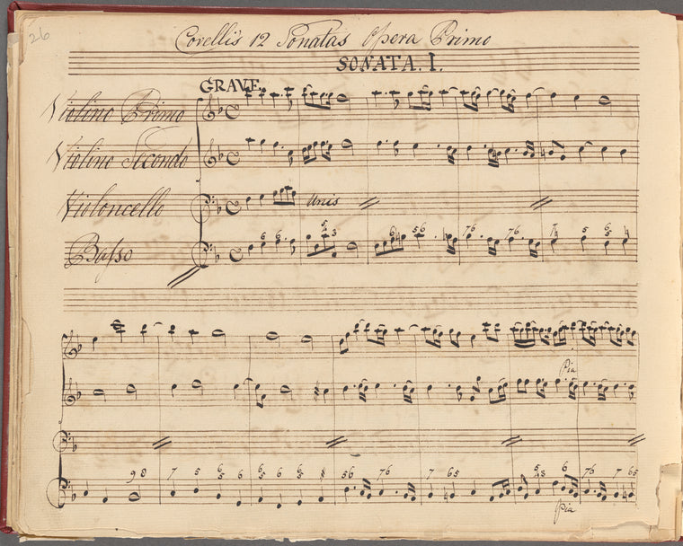 Corelli's 12 sonatas, opera prima ; [Sonata I-V, op. 3]