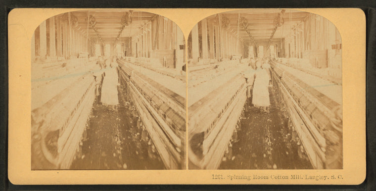 Spinning room, Cotton mill, Langley, S.C.