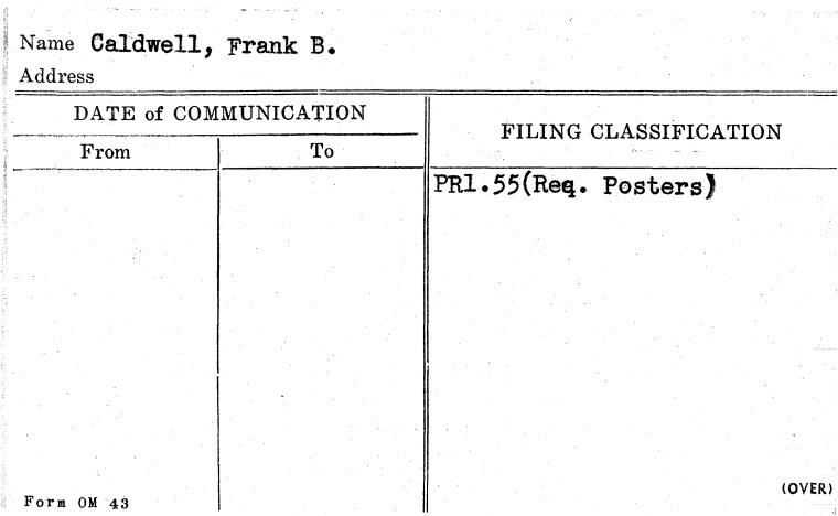 Caldwell, Frank B.