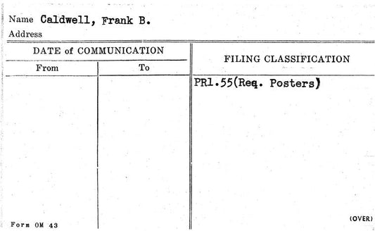 Caldwell, Frank B.