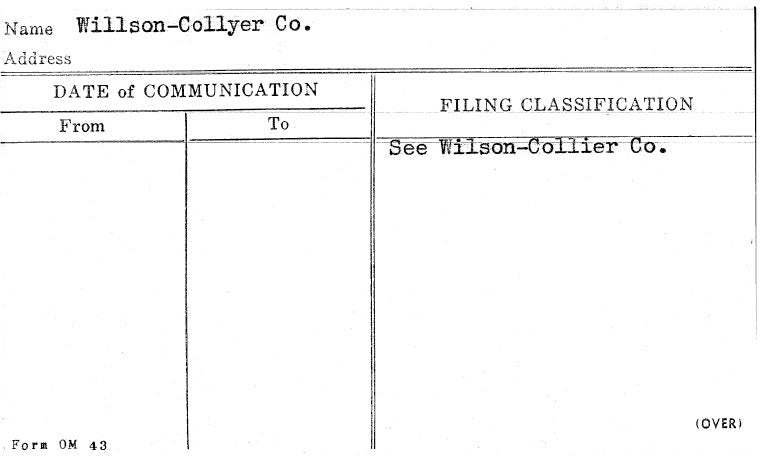 Willson-Collyer Co.