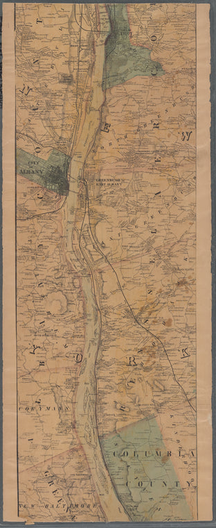 Lloyd's Topographical map of the Hudson River: from the head of navigation at Troy to its confluence with the ocean at Sandy Hook