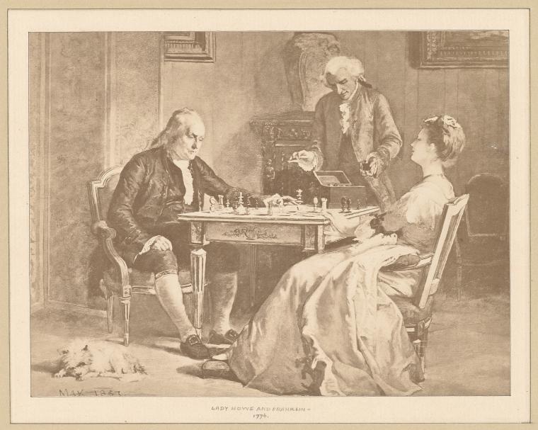 Lady Howe and Franklin, 1774.