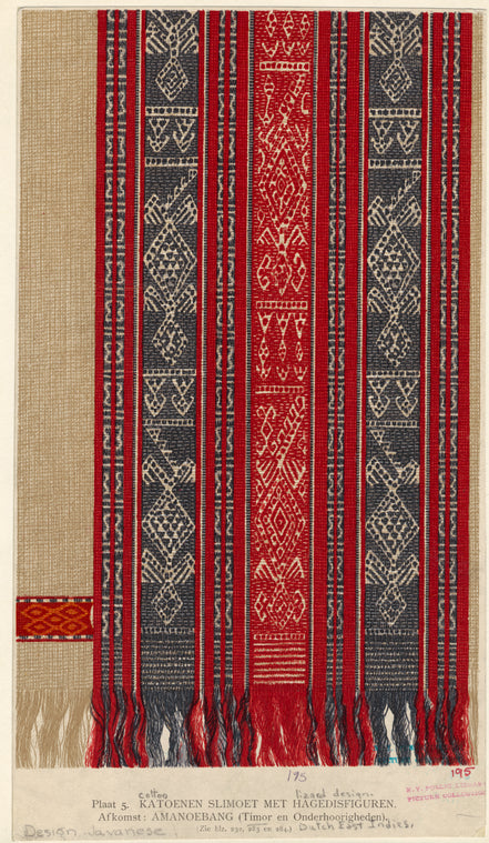 Katoenen slimoet met hagedisfiguren