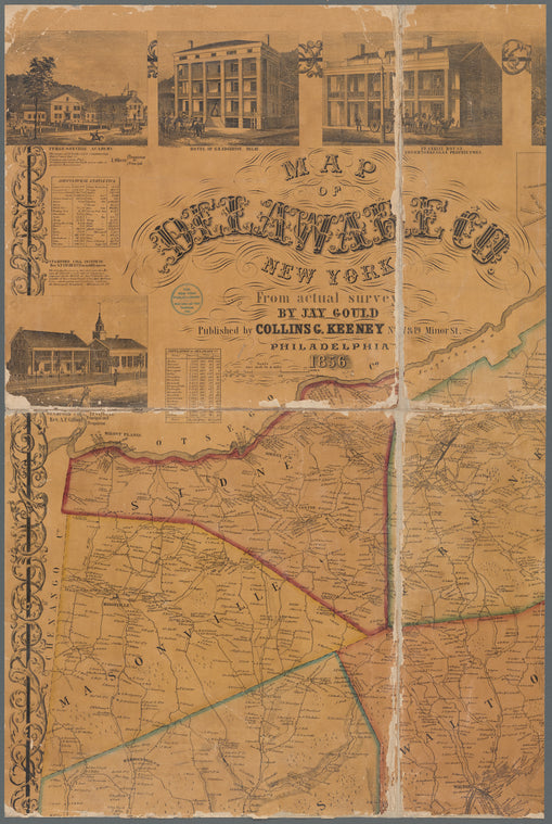 Map of Delaware Co., New York
