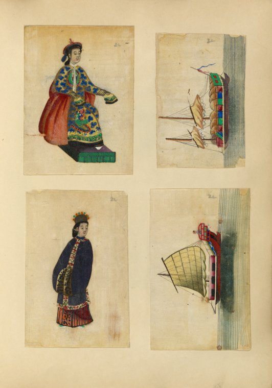 Woman ; Boat ; Woman ; Boat