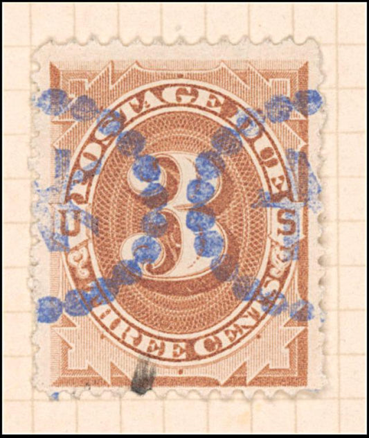 3c brown Postage Due single