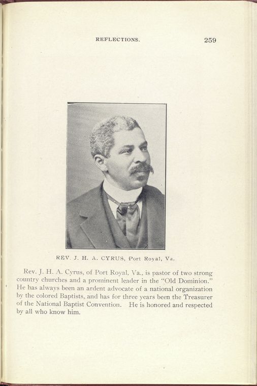 Rev. J. H. A. Cyrus, Port Royal, Va.