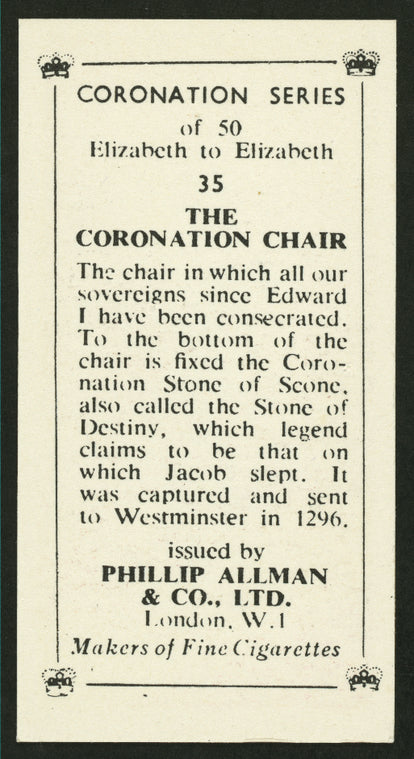 The Coronation Chair.
