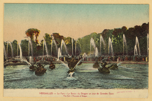 Le Basin du dragon un jour de Grandes Eaux