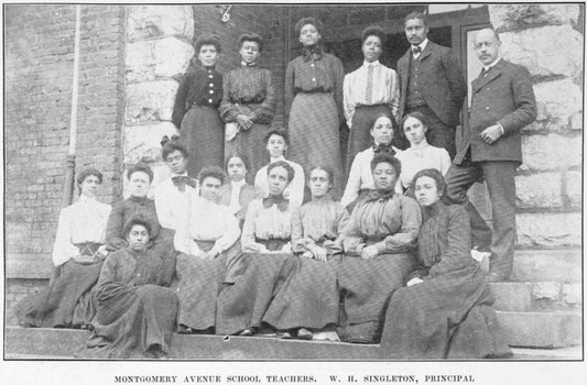 Montgomery avenue school teachers. W.H. Singleton, principal.