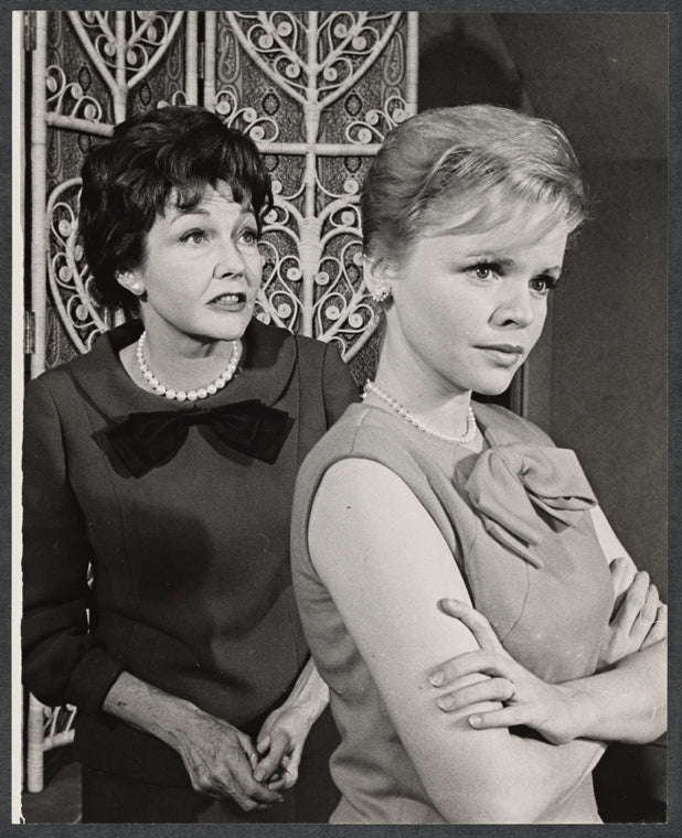 Lynn Bari and Joan McCall in the touring stage production Barefoot in the Park