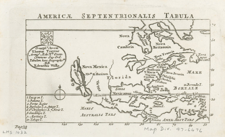 Americae septentrionalis tabula