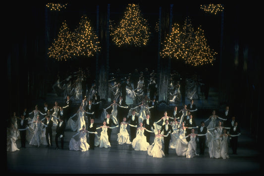New York City Ballet production of "Vienna Waltzes"; dancers take a bow, choreography by George Balanchine (New York)