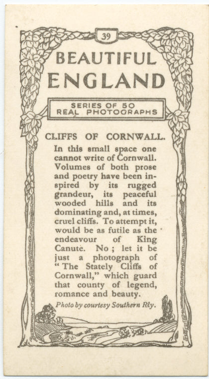 Cliffs of Cornwall.
