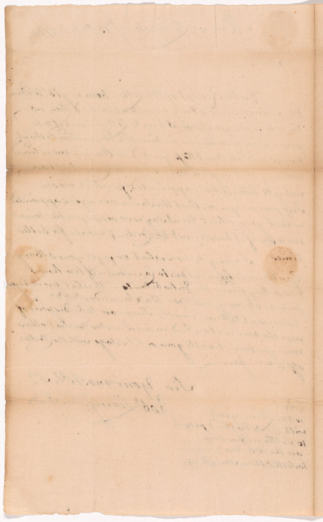 Livingston, Robert, Junr., addressed to Mr. Abraham Yates Junr. Merchant in Albany