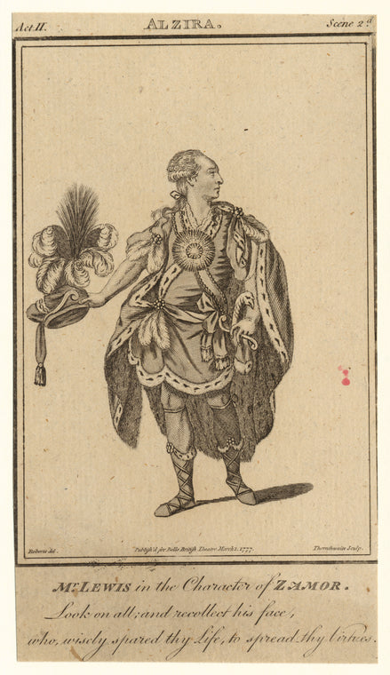 Mr. Lewis in the character of Zamor