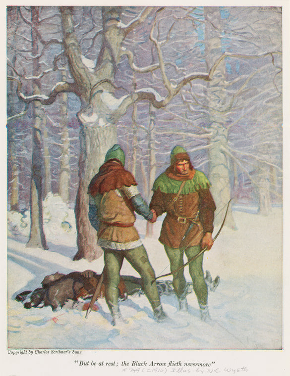 But be at rest ; the Black Arrow flieth nevermore."