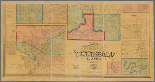 Topographical map of the County of Winnebago, Illinois