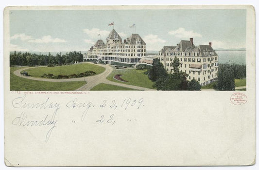 Hotel Champlain and Surroundings, Lake Champlain, N.Y.