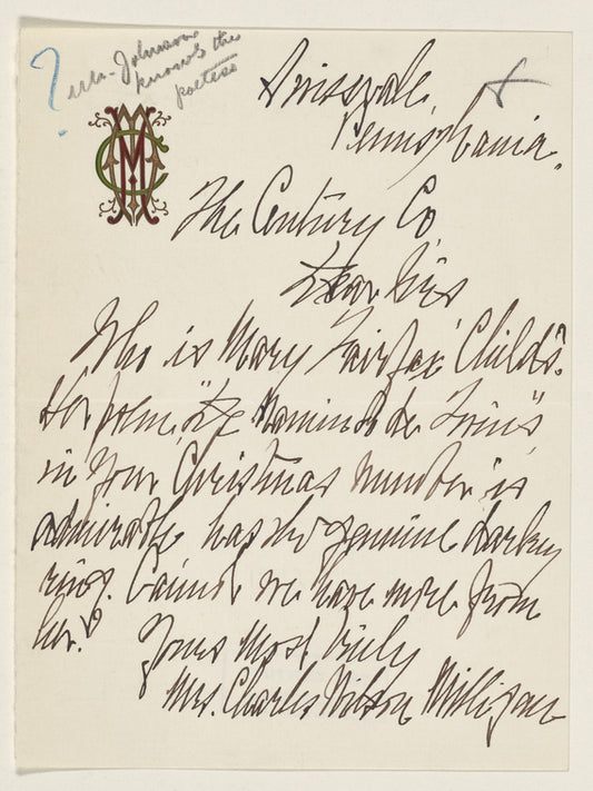 Milligan, Mrs. Charles Wilson