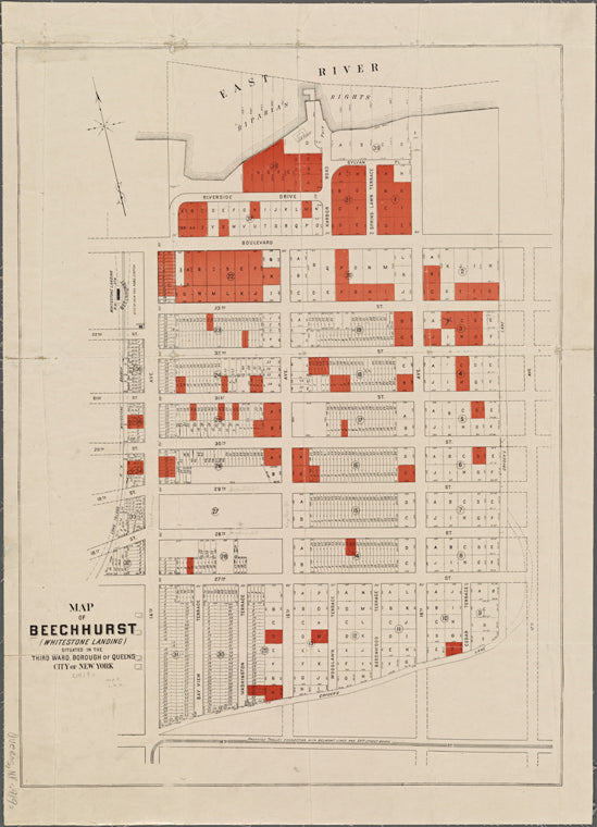 Map of Beechhurst (Whitestone Landing)situated in the third ward, Borough of Queens, City of New York.
