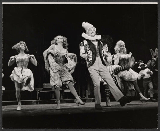 Jack Cassidy [center] and unidentified others in the stage production Maggie Flynn