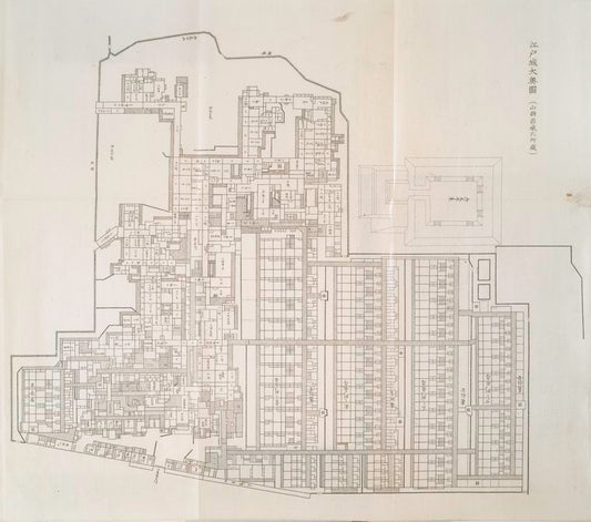 A plan of the inner halls of Edojo (Edo Castle)
