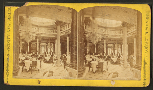 Dining room. Palmer House, Chicago.