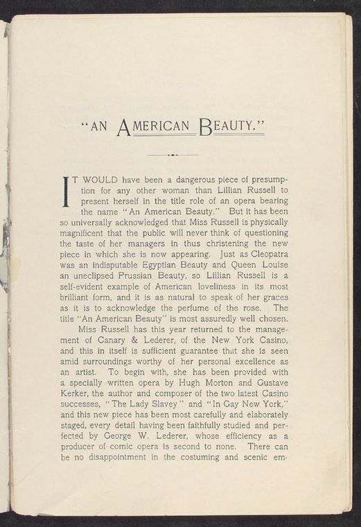 America's prima-donna in a score of brilliant portraitures
