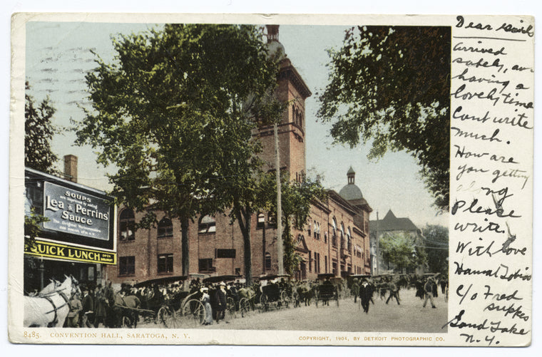 Convention Hall, Saratoga, N. Y.