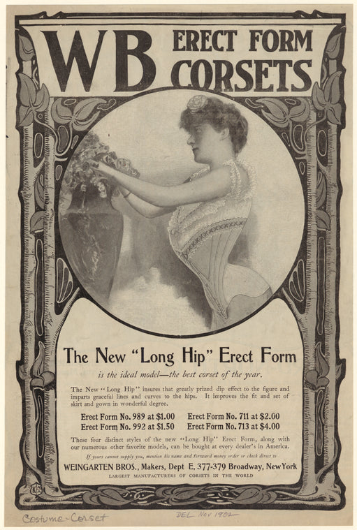 W. B. erect form corsets