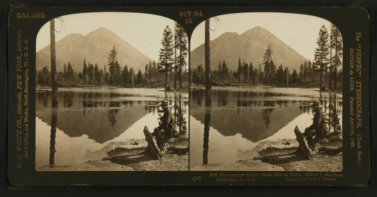 Picturesque Muir's Peak (Black Butte, 6500 ft.), northern California, U. S. A..