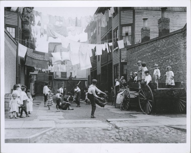 Tenement playground, New York