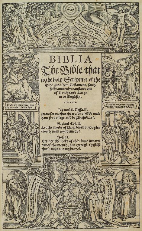 The Bible, that is, the holy Scripture of the Olde and New Testament