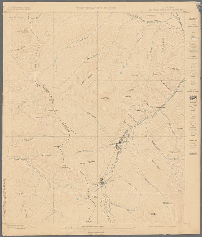 Colorado, Tenmile District special map
