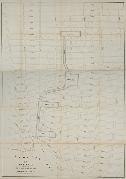 Plan for the drainage of that part of the city of Brooklyn which empties its water into Gowanus Creek & Bay