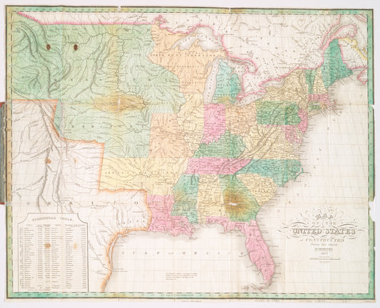 Map of the United States, constructed from the latest authorities