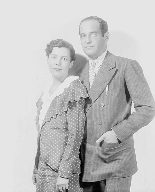 Kay Swift, composer, with Paul James, lyricist. 1930 photograph.