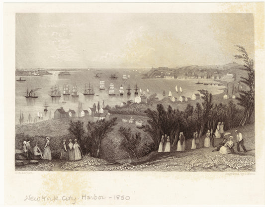 New York Harbor, 1850s