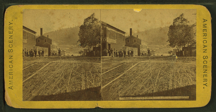 Views of Kentucky hills from Portsmouth, Ohio.