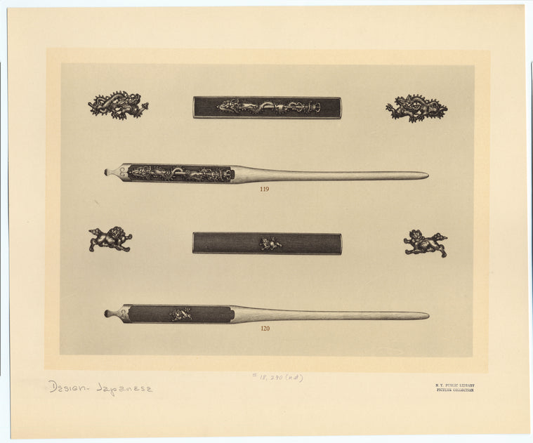 Kôgai, kozuka and menuki
