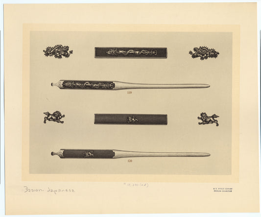 Kôgai, kozuka and menuki