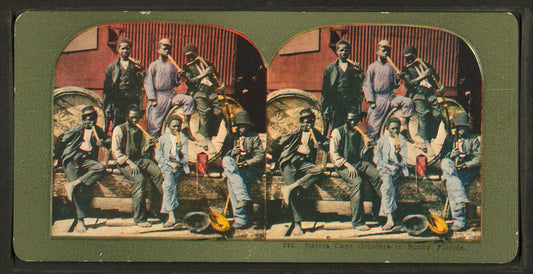 Native cane grinders in sunny Florida.