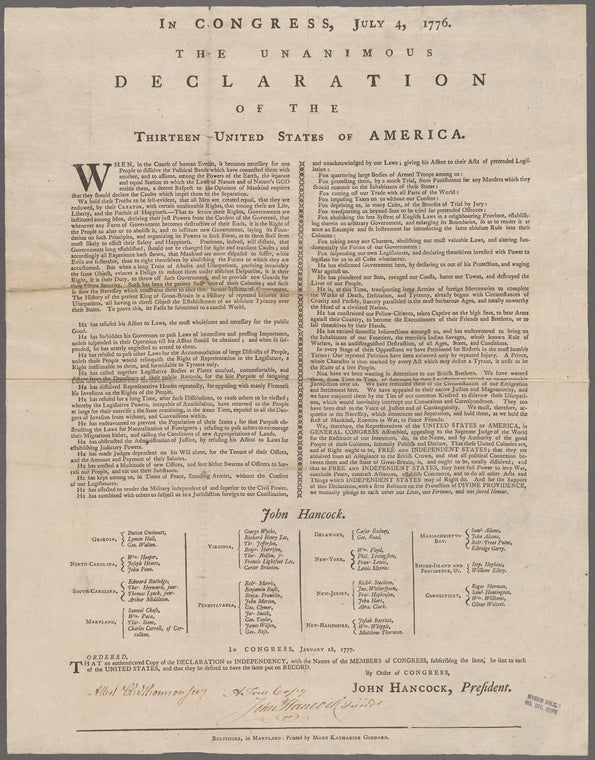 Declaration of Independence