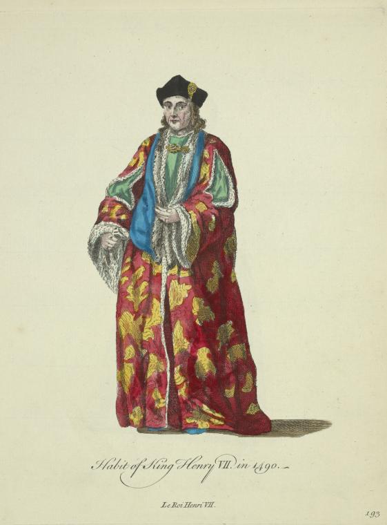 Habit of King Henry II in 1490. Le Roi Henri VII.