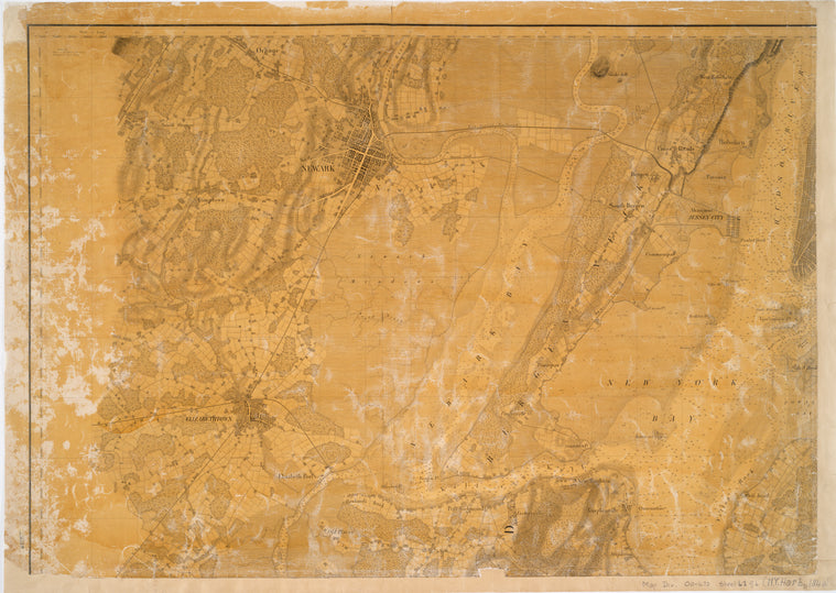 Map of New-York Bay and Harbor and the environs